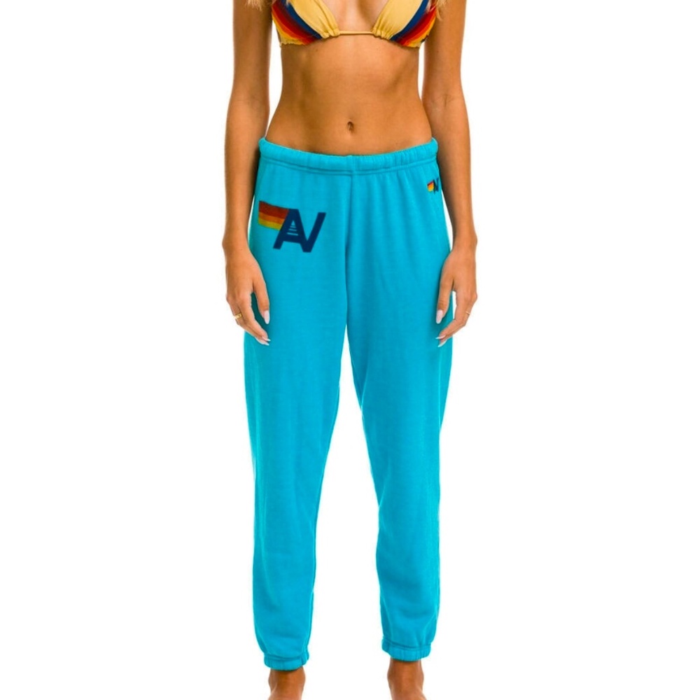 Neon Blue Aviator Nation Sweats